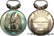 INSURANCES
Type : Médaille, L’Aigle, Concours de pompes 
Date : 1910 
Metal : silver 
Millesimal fineness : 950  ‰
Diameter : 52,5  mm
Weight : 22,80 ...