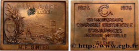 V REPUBLIC
Type : Plaque, 150e anniversaire de la mutuelle de Valence 
Date : 1976 
Mint name / Town : Valence 
Metal : bronze 
Diameter : 60,5  mm
We...