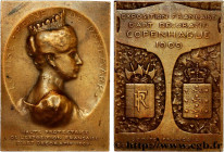 DENMARK - KINGDOM OF DENMARK - FREDERICK VIII
Type : Plaquette, Exposition française d’art décoratif 
Date : 1909 
Mint name / Town : Danemark, Copenh...