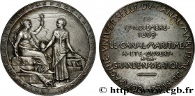 CANALS AND WATERWAY TRANSPORT
Type : Médaille, Compagnie Universelle du Canal maritime de Suez 
Date : 1869 
Metal : silver 
Diameter : 42  mm
Engrave...