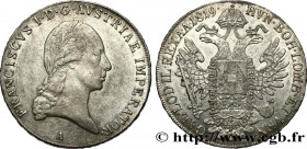 AUSTRIA - FRANCIS OF AUSTRIA
Type : Thaler 
Date : 1819 
Mint name / Town : Vienne 
Quantity minted : - 
Metal : silver 
Millesimal fineness : 833  ‰
...