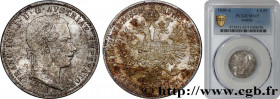 AUSTRIA
Type : 1/4 Florin François-Joseph 
Date : 1858 
Mint name / Town : Vienne 
Quantity minted : 31197000 
Metal : silver 
Millesimal fineness : 5...