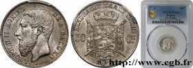 BELGIUM
Type : 50 Centimes Léopold II légende flamande 
Date : 1886 
Quantity minted : 3750000 
Metal : silver 
Millesimal fineness : 835  ‰
Diameter ...
