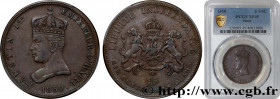 HAITI
Type : 6 Centimes 1/4 Empereur Faustin Ier 
Date : 1850 
Quantity minted : - 
Metal : copper 
Diameter : 32  mm
Orientation dies : 6  h.
Weight ...