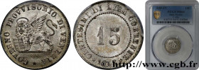 ITALY - REPUBLIC OF VENICE
Type : 15 Centesimi Gouvernement provisoire de Venise 
Date : 1848 
Mint name / Town : Venise - V 
Quantity minted : 155196...