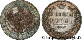 RUSSIA - NICHOLAS I
Type : 1 Rouble 
Date : 1847 
Mint name / Town : Varsovie 
Quantity minted : 947036 
Metal : silver 
Millesimal fineness : 868  ‰
...