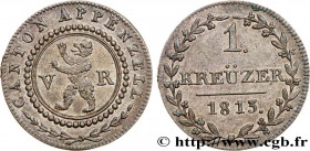 SWITZERLAND - CONFEDERATION OF HELVETIA - CANTON OF APPENZELL
Type : 1 Kreuzer 
Date : 1813 
Quantity minted : 86020 
Metal : billon 
Diameter : 17  m...