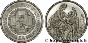 SWITZERLAND
Type : 5 Francs Tir de Schaffhouse (Schaffhaussen) 
Date : 1865 
Quantity minted : 10000 
Metal : silver 
Millesimal fineness : 835  ‰
Dia...