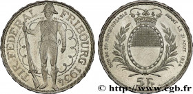 SWITZERLAND
Type : 5 Francs, monnaie de Tir, Fribourg 
Date : 1934 
Mint name / Town : Le Locle 
Quantity minted : 40000 
Metal : silver 
Millesimal f...