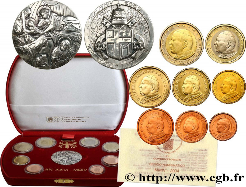 VATICAN
Type : COFFRET Euro BELLE ÉPREUVE 
Date : 2004 
Quantity minted : 16.000...
