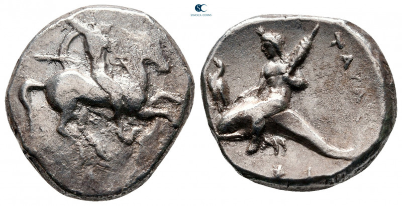 Calabria. Tarentum circa 325-280 BC. 
Nomos AR

20 mm, 7,84 g



very fin...