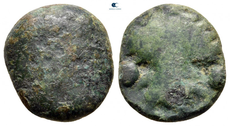 Sicily. Selinus circa 450-440 BC. 
Cast Tetras Æ

16 mm, 3,68 g



nearly...
