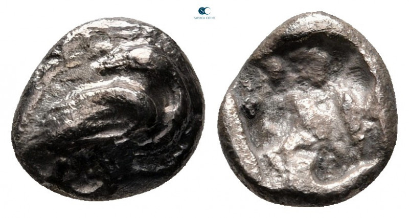Macedon. Eion circa 480-470 BC. 
Obol AR

7 mm, 0,87 g



very fine
