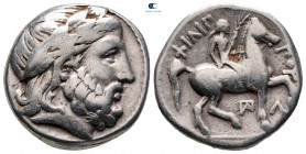 Kings of Macedon. Amphipolis. Philip II of Macedon 359-336 BC. Struck under Antipater or Polyperchon circa 320/19-317 B. Tetradrachm AR