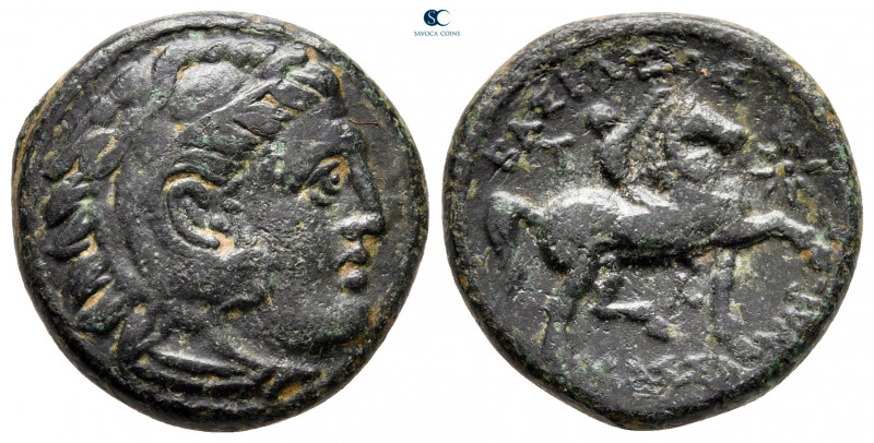 Kings of Macedon. Uncertain mint. Kassander 306-297 BC. 
Bronze Æ

20 mm, 6,3...