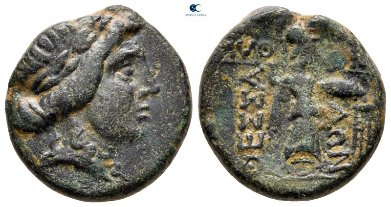 Thessaly. Thessalian League circa 150-50 BC. 
Bronze Æ

20 mm, 6,51 g



...