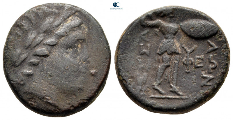 Thessaly. Thessalian League circa 150-50 BC. 
Bronze Æ

20 mm, 7,39 g



...