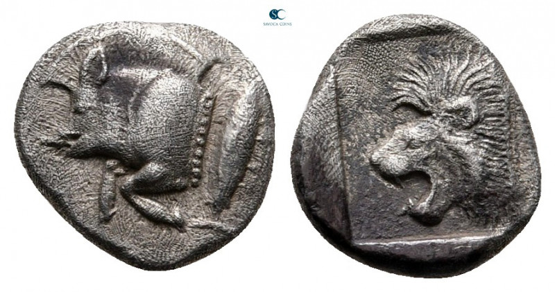 Mysia. Kyzikos circa 525-475 BC. 
Obol AR

8 mm, 0,81 g



very fine