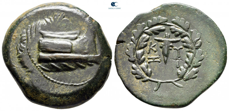 Mysia. Kyzikos circa 300-200 BC. Overstruck on an earlier issue from Kyzikos (SN...