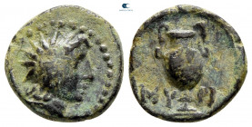 Aiolis. Myrina circa 200-0 BC. Bronze Æ