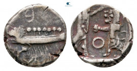Phoenicia. Sidon. Time of Baalshallim II 401-366 BC. 1/16 Shekel AR