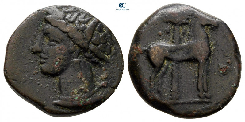 Zeugitana. Carthage circa 400-350 BC. 
Bronze Æ

17 mm, 3,07 g



very fi...