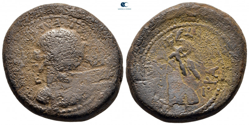 Macedon. Thessalonica. Marc Antony and Octavian 37 BC. 
Bronze Æ

30 mm, 22,0...