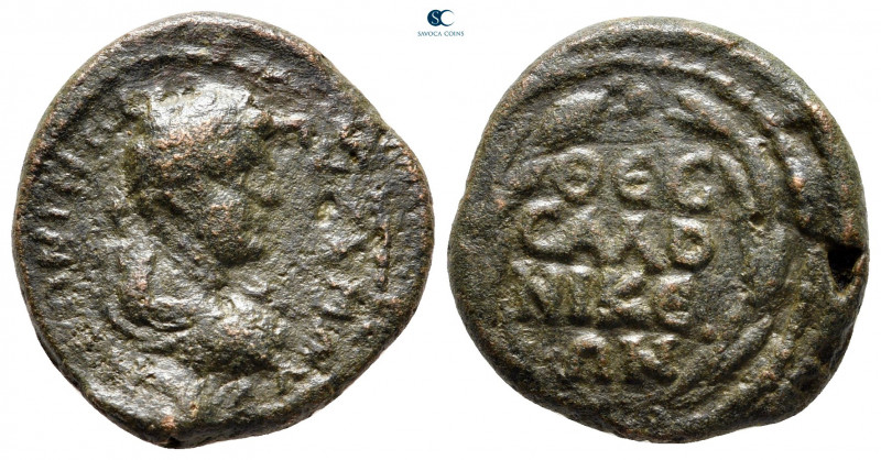 Macedon. Thessalonica. Caracalla AD 198-217. 
Bronze Æ

20 mm, 6,29 g



...