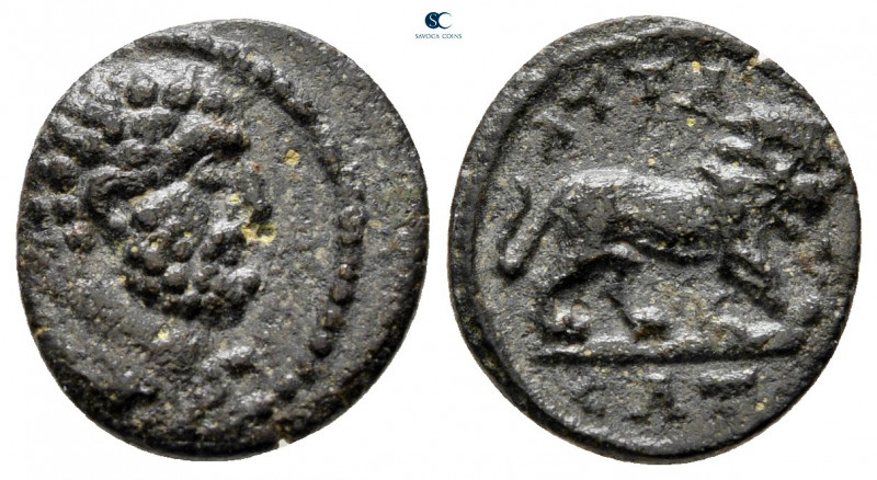 Lydia. Attaleia. Pseudo-autonomous issue AD 193-276. 
Bronze Æ

13 mm, 1,36 g...