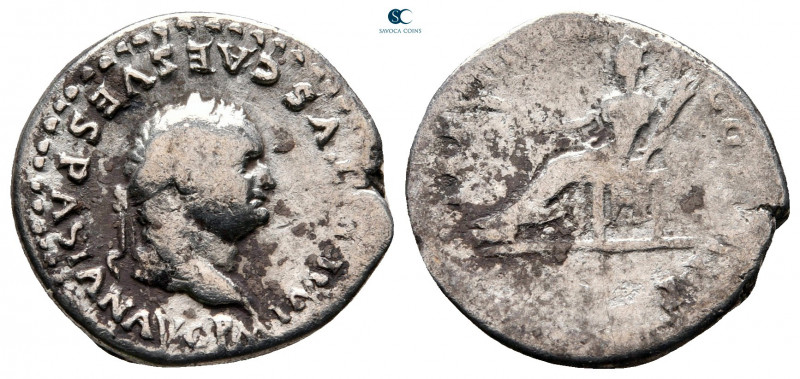 Vespasian AD 69-79. Rome
Denarius AR

18 mm, 2,75 g



fine