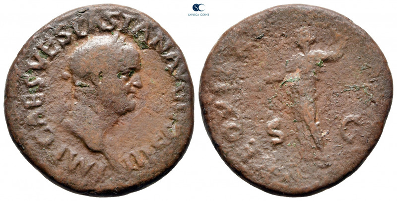 Vespasian AD 69-79. Rome
As Æ

27 mm, 10,41 g



fine