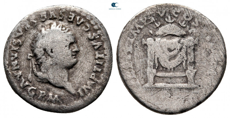 Titus, as Caesar AD 76-78. Rome
Denarius AR

16 mm, 3,03 g



fine