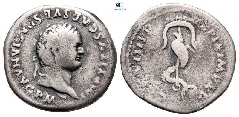 Titus AD 79-81. Rome
Denarius AR

18 mm, 2,41 g



nearly very fine