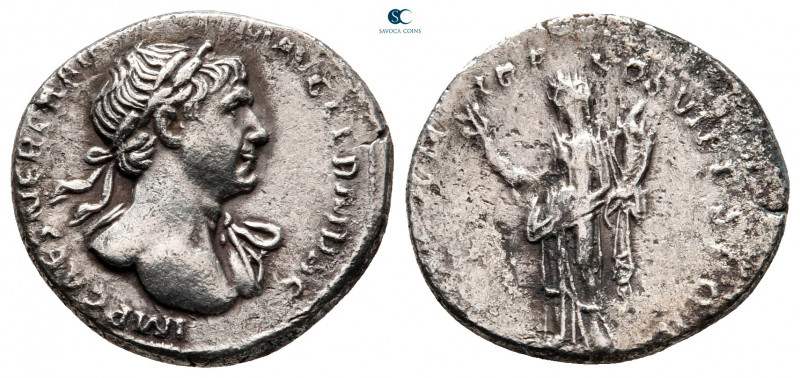 Trajan AD 98-117. Rome
Denarius AR

17 mm, 3,27 g



very fine