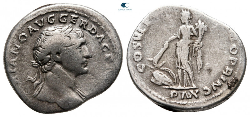Trajan AD 98-117. Rome
Denarius AR

17 mm, 3,16 g



fine