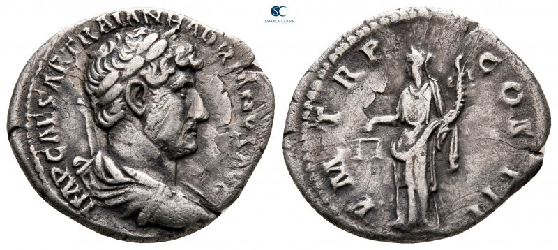 Hadrian AD 117-138. Rome
Denarius AR

19 mm, 2,79 g



very fine