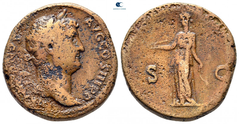 Hadrian AD 117-138. Rome
As Æ

26 mm, 14,56 g



nearly very fine