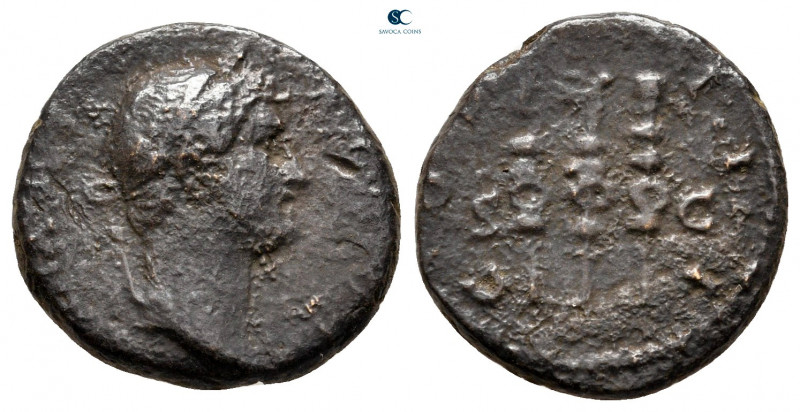 Hadrian AD 117-138. Rome
Semis Æ

17 mm, 3,10 g



fine