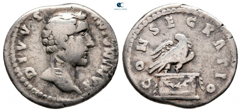 Divus Antoninus Pius after AD 161. Rome
Denarius AR

18 mm, 3,38 g



nea...
