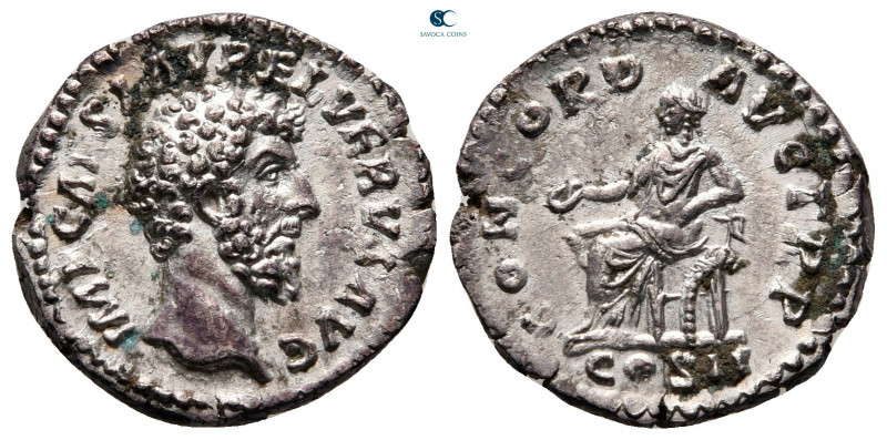 Lucius Verus AD 161-169. Rome
Denarius AR

18 mm, 3,18 g



very fine