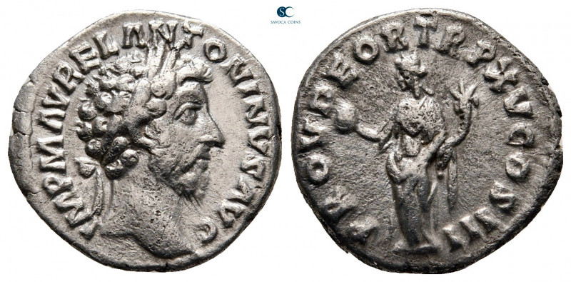 Marcus Aurelius AD 161-180. Rome
Denarius AR

16 mm, 2,99 g



very fine