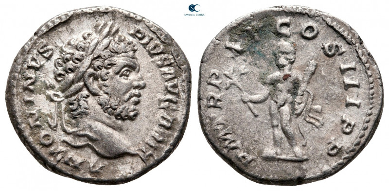 Caracalla AD 198-217. Rome
Denarius AR

17 mm, 3,10 g



very fine