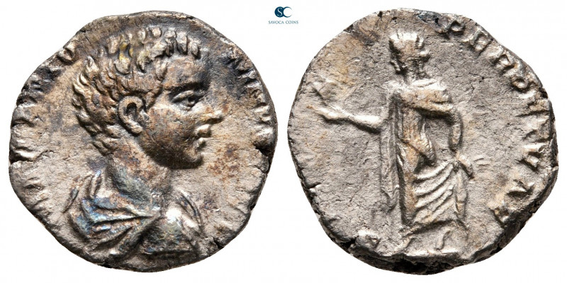 Caracalla AD 198-217. Rome
Denarius AR

17 mm, 2,93 g



very fine