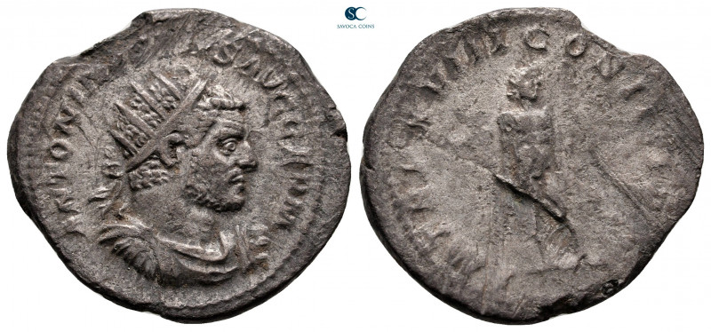 Caracalla AD 198-217. Rome
Antoninianus AR

24 mm, 4,27 g



nearly very ...