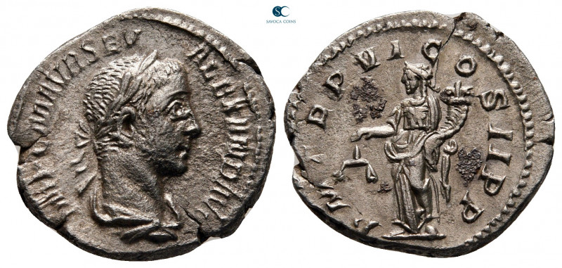 Severus Alexander AD 222-235. Rome
Denarius AR

18 mm, 3,21 g



very fin...