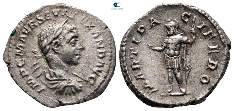 Severus Alexander AD 222-235. Rome
Denarius AR

18 mm, 2,74 g



very fin...