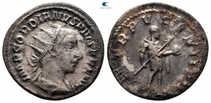 Gordian III AD 238-244. Rome
Antoninianus AR

22 mm, 3,80 g



nearly ver...