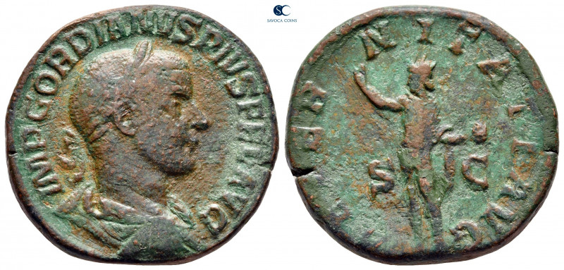 Gordian III AD 238-244. Rome
Sestertius Æ

30 mm, 19,71 g



nearly very ...