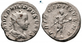 Philip II, as Caesar AD 244-246. Rome. Antoninianus AR