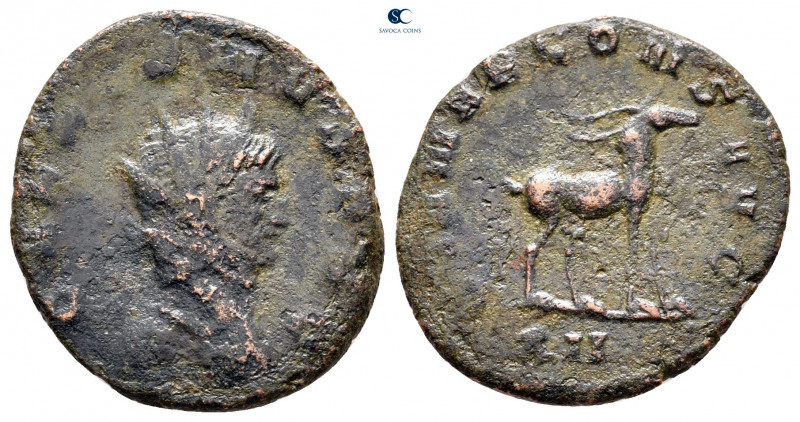 Gallienus AD 253-268. Rome
Antoninianus Æ

21 mm, 2,99 g



fine